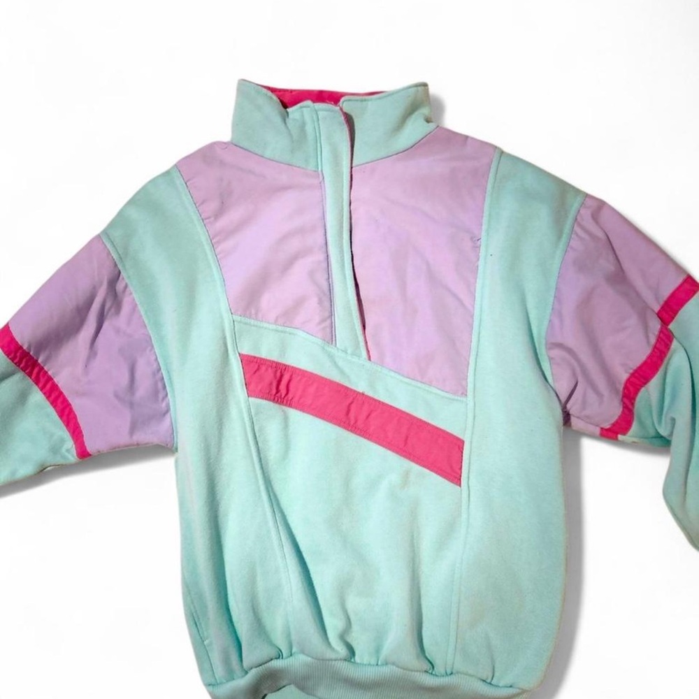 Vintage 1980s Quarter Zip Pullover